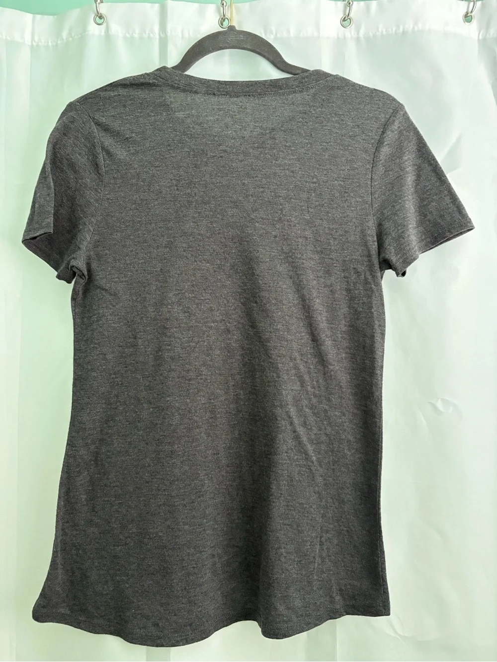 Women’s Dog Mom T-Shirt Charcoal Gray Grey with White Paw Print tee tshirt top